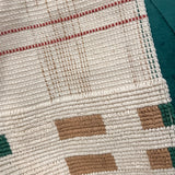 Red/Green/Taupe Woven Throw 50x60"