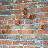 Paper Folding Honeycomb Pumpkin Garland 72”