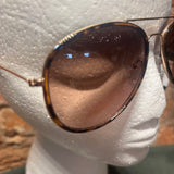 Blue Gem Large Aviator Sunglasses