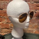 Blue Gem Large Aviator Sunglasses