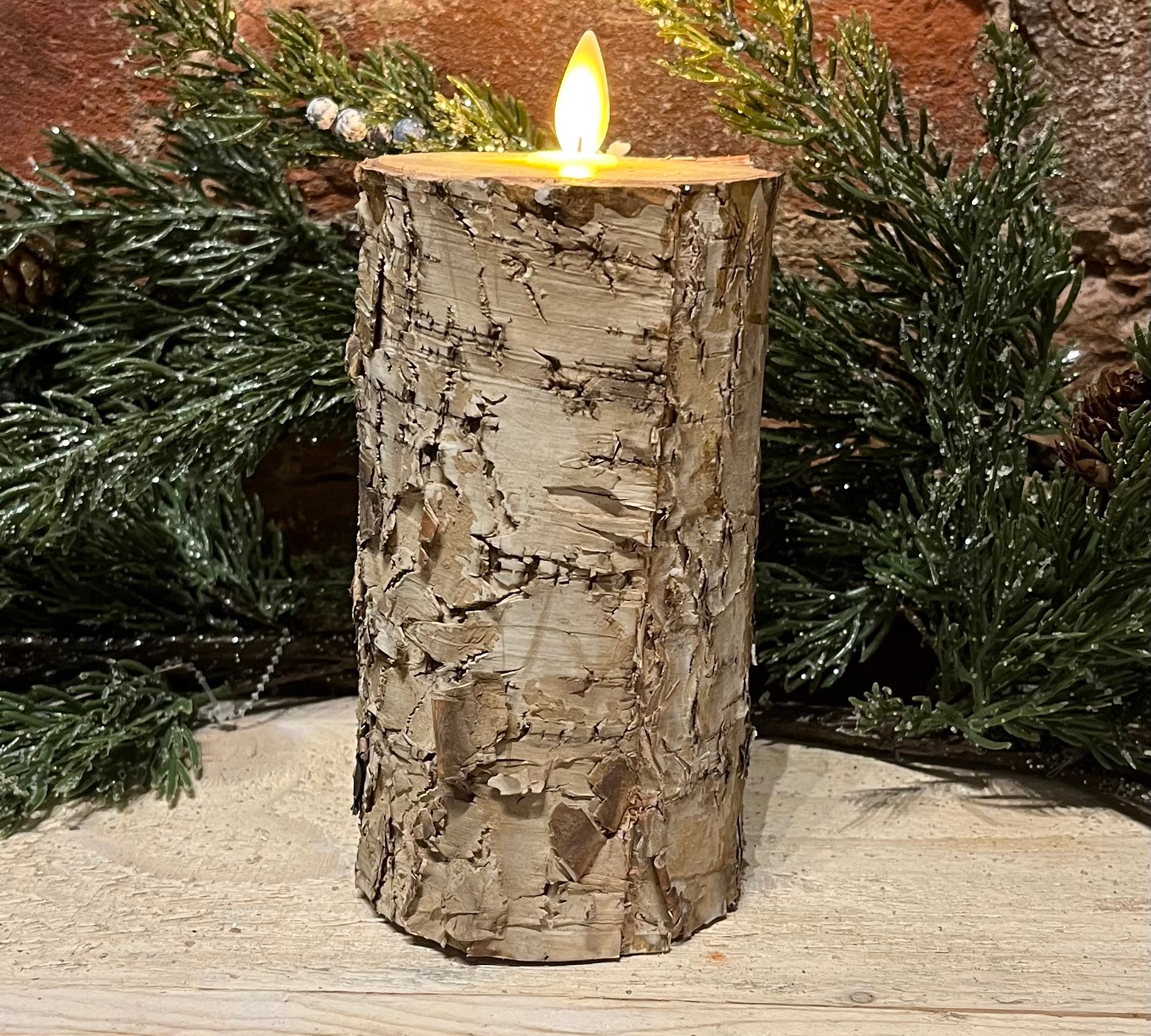 Birch Pillar Candle