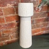 Capped Textured Vase