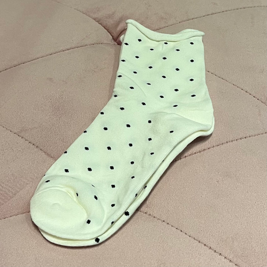 Roll up Polkadot Socks