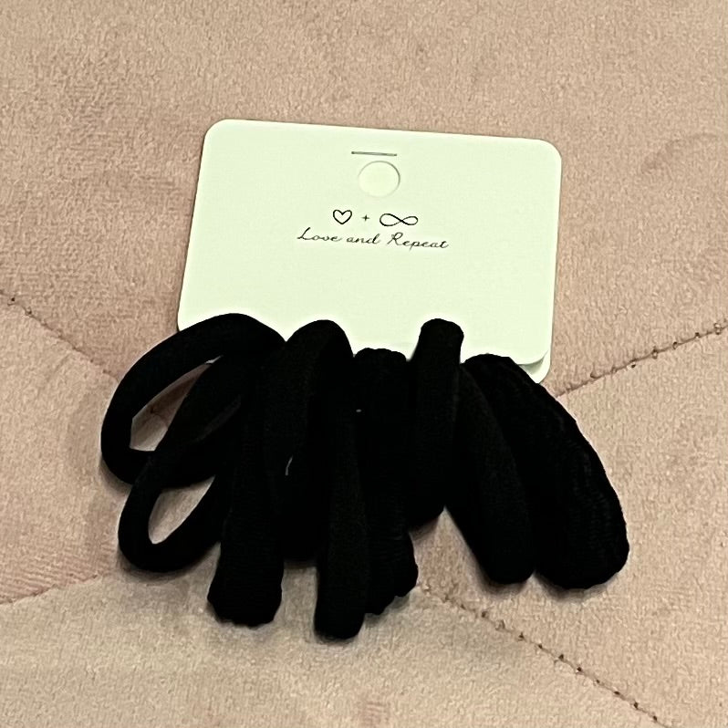 Rolled Hair Tie Set