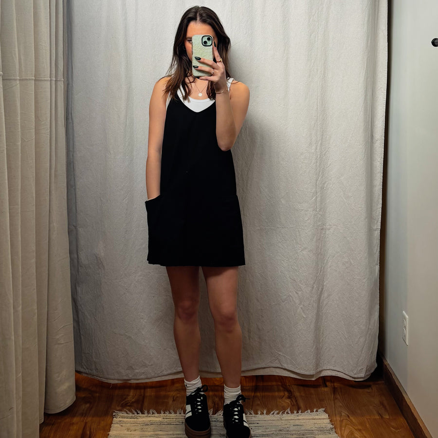 Sporty Mini Dress w/Built In Romper