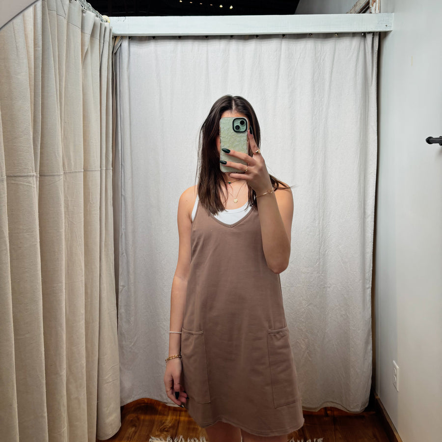 Sporty Mini Dress w/Built In Romper