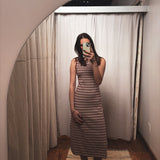 Striped Tank Midi Dress