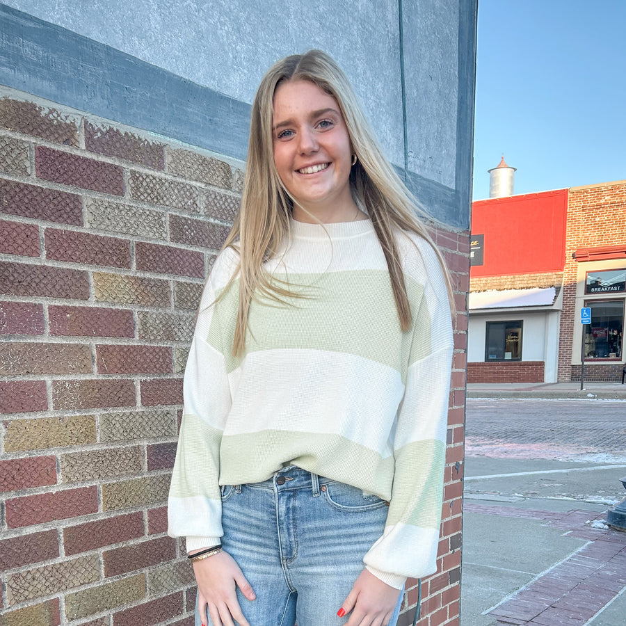 Striped Pullover Sweater