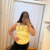 Washed Yellow Iowa Hawkeye Tank