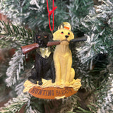 Hunting Dog Buddies Orn 4”