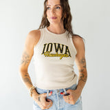 Iowa Oatmeal Ribbed Tank
