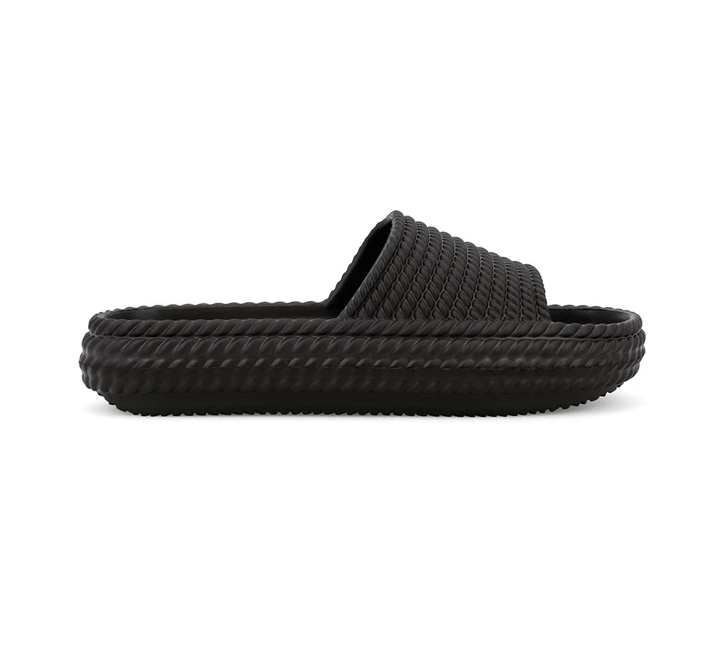 Luvly Rubber Braided Slide Sandal