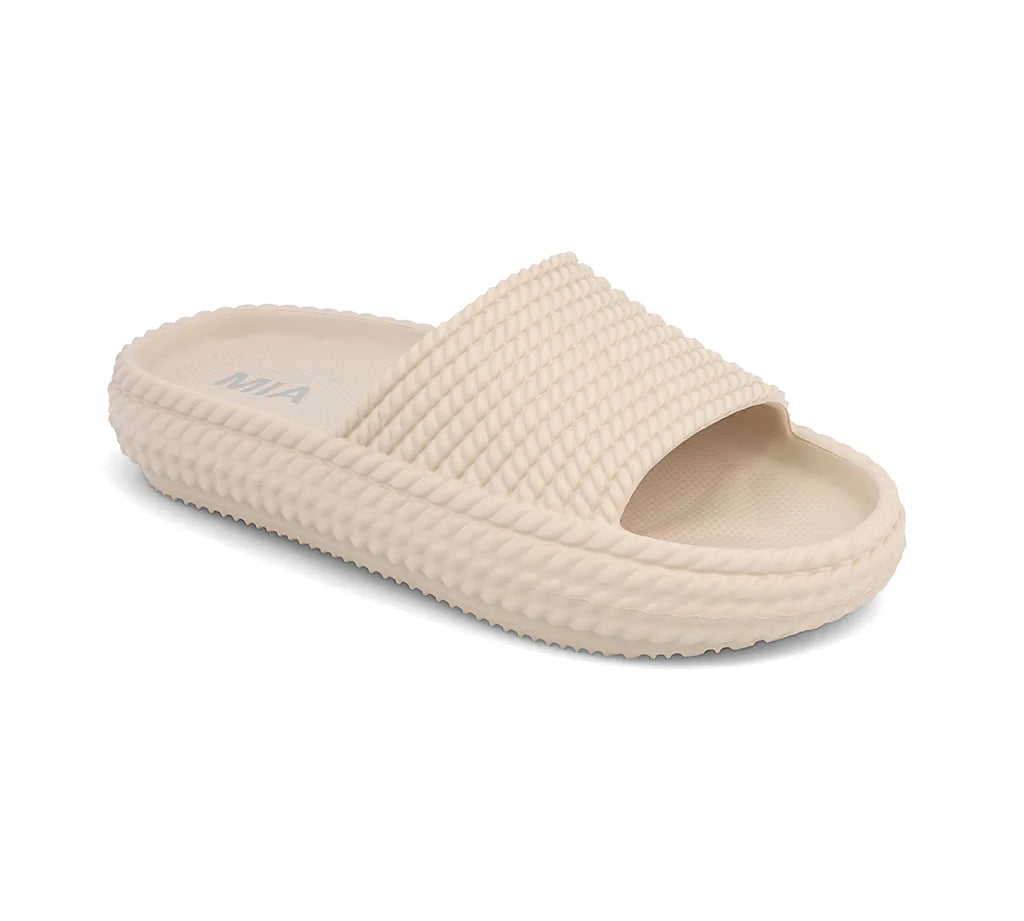 Luvly Rubber Braided Slide Sandal