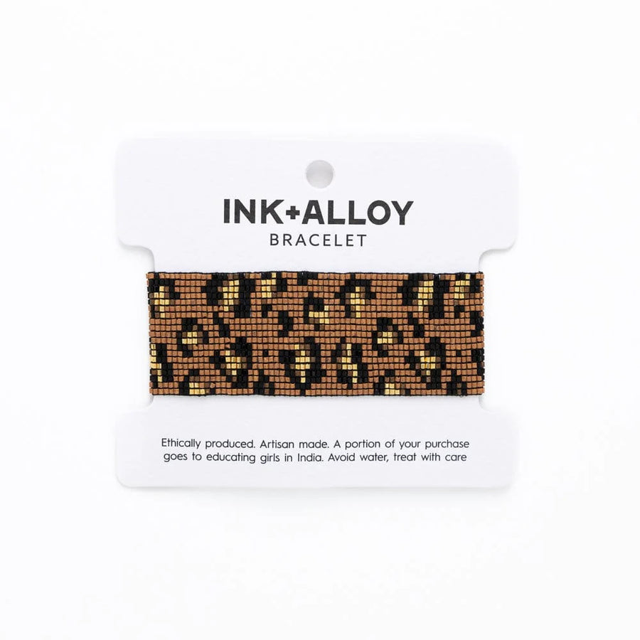 Brooklyn Cheetah Beaded Bracelet