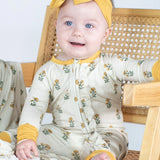 Kids Marigold Block Print Pajama
