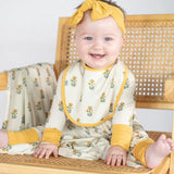 Marigold Block Print Bib Set