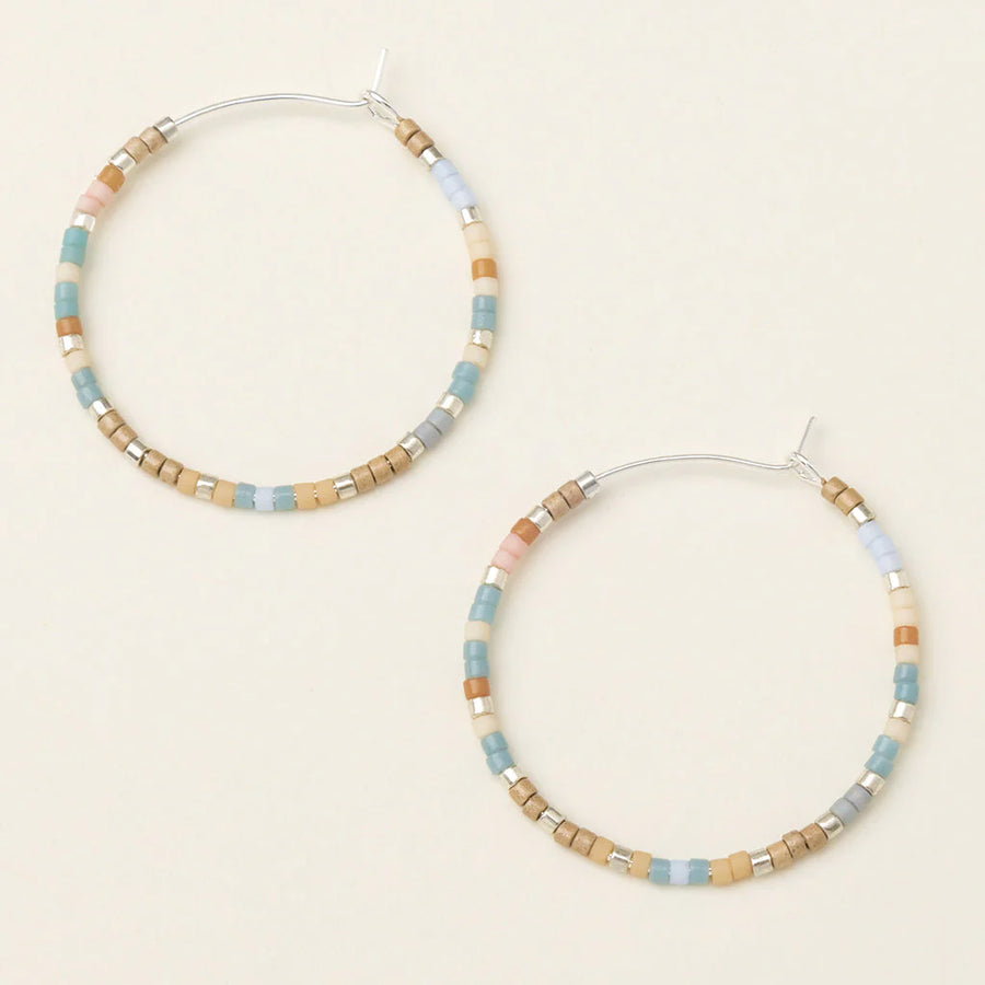 Chromacolor Miyuki Small Hoop Earring