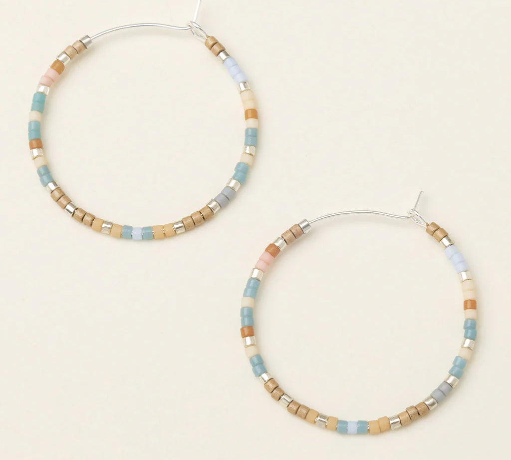 Chromacolor Miyuki Small Hoop Earring