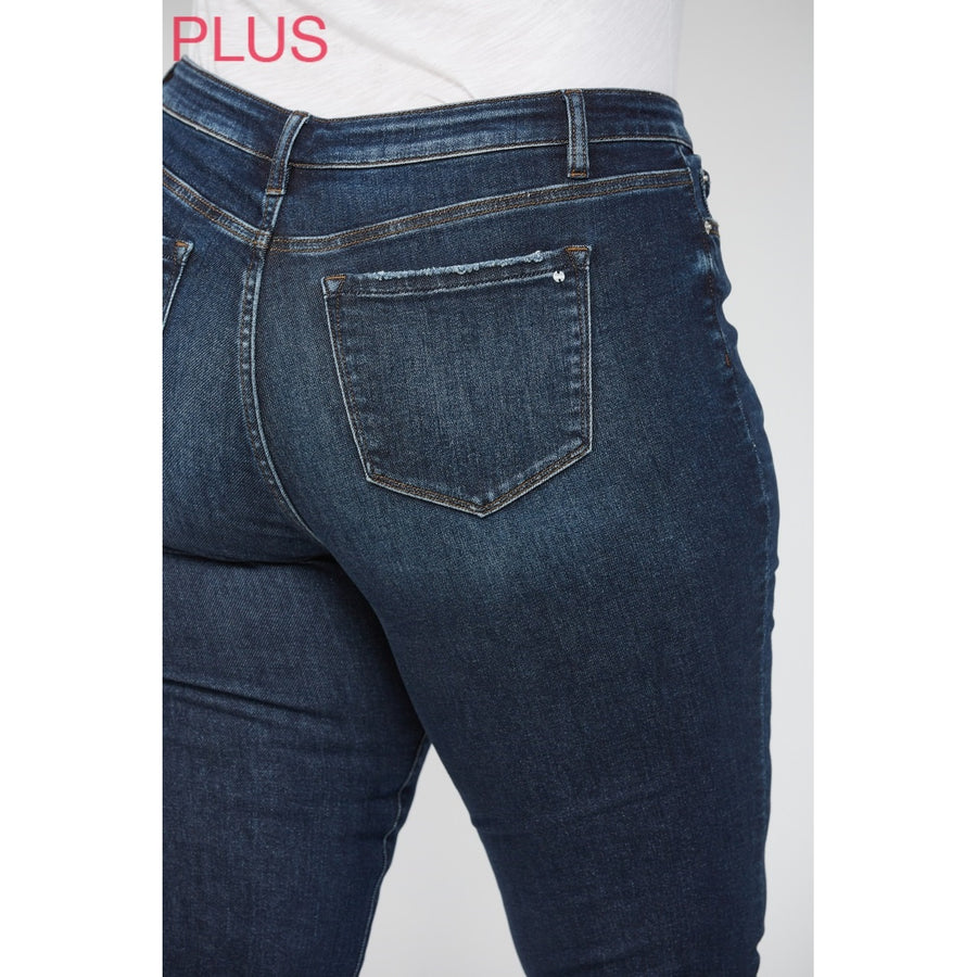 Plus Mid-Rise Cigarette Ankle Mica Jeans