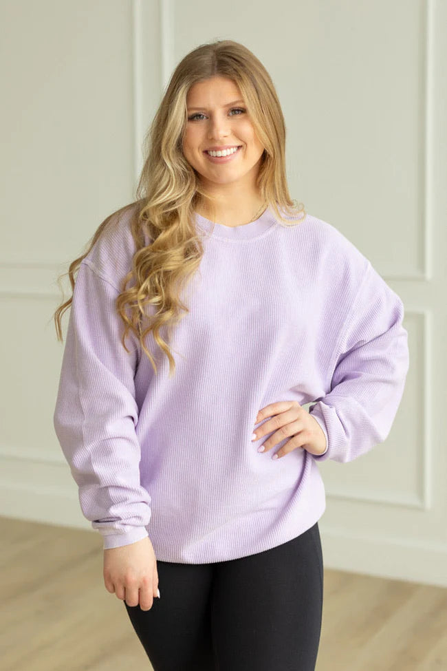 Pastel Luxe Corded Crew