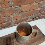 Stoneware Floral Mug 4”