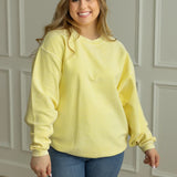 Pastel Luxe Corded Crew