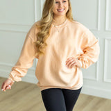 Pastel Luxe Corded Crew