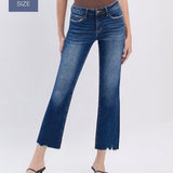 Plus Mid Rise Cropped Mini Bootcut Vervet Jeans