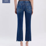 Plus Mid Rise Cropped Mini Bootcut Vervet Jeans