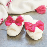 Pink Bow Slippers