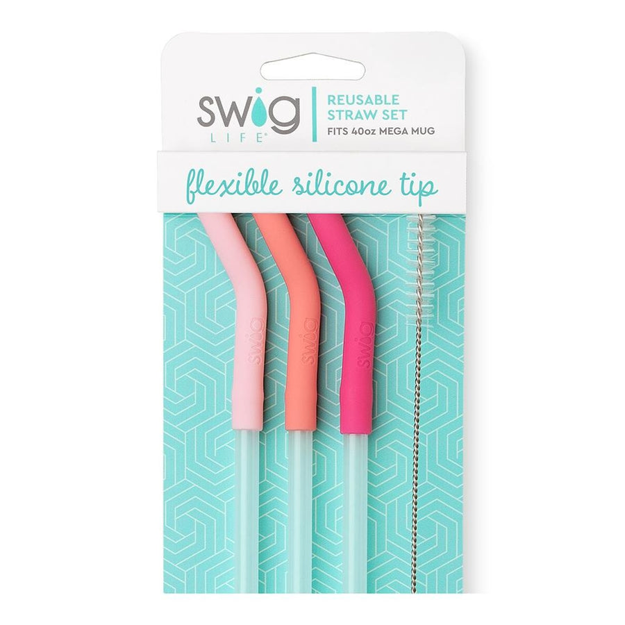 Swig Mega Mug Reusable Straw Set