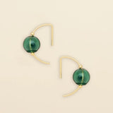 Refined Glass Hoop Earring