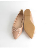 Pointed Flat with Bow