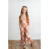 Girls Golden Peach Jumpsuit