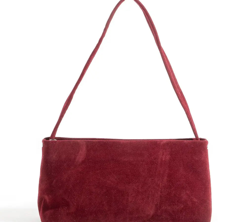 Faux Suede Rectangle Bag