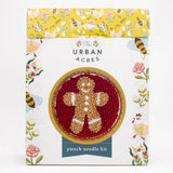 Red Gingerbread Man Punch Needle Kit