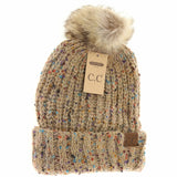 CC Confetti Mohair Ribbed Beanie