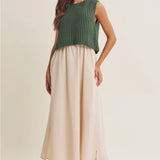 Chunky Sweater Midi Dress