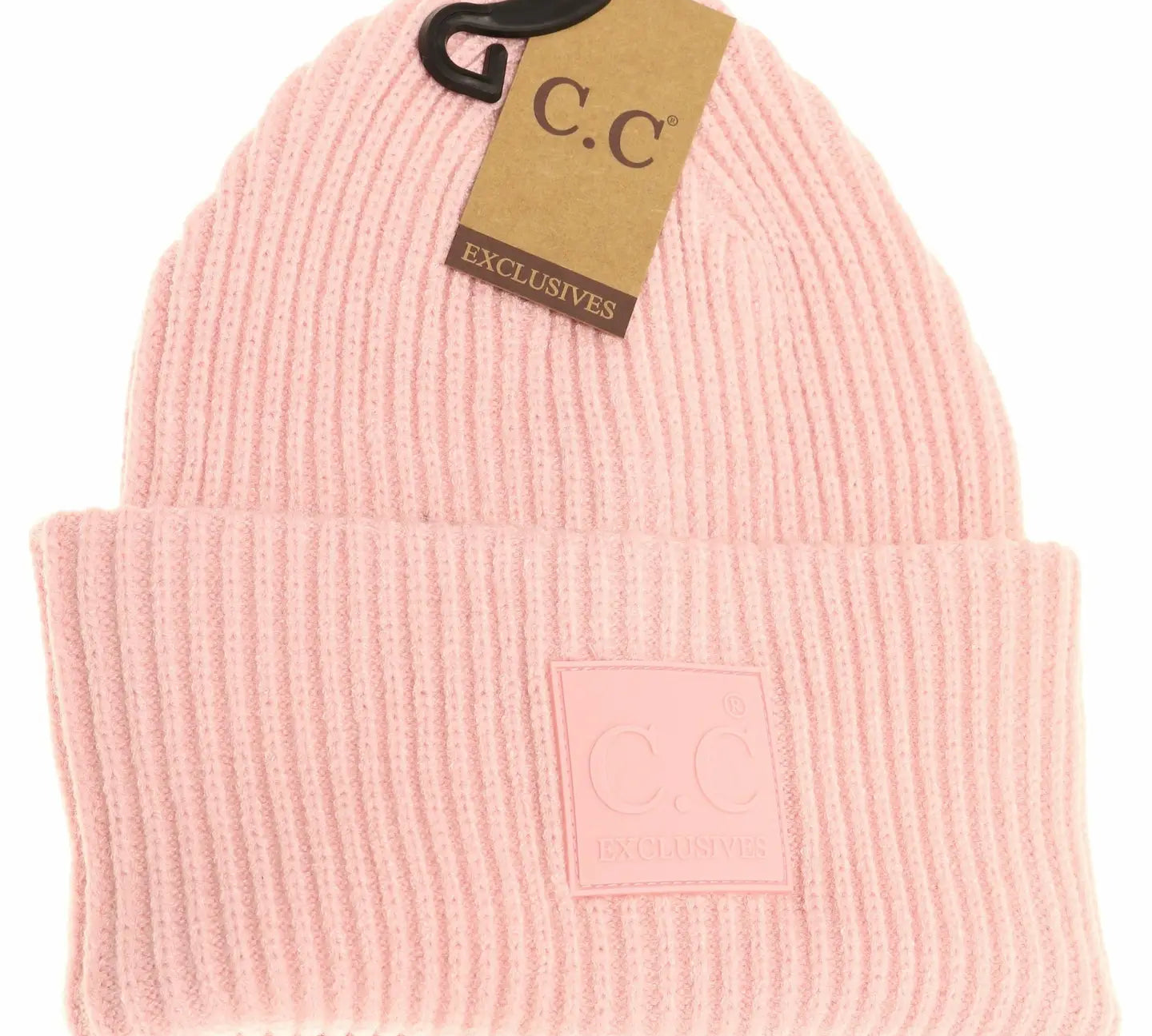 Cc Solid Ribbed Beanie