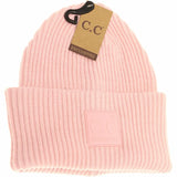 Cc Solid Ribbed Beanie