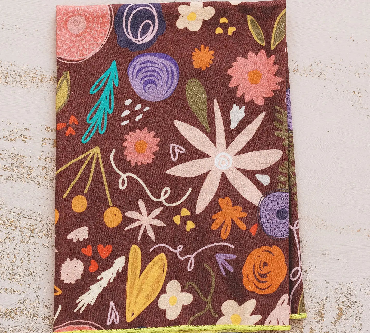 Doe A Deer Full Pattern Towel