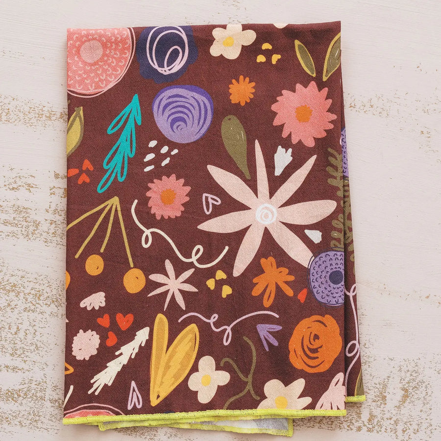 Doe A Deer Full Pattern Towel