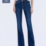 Vervet Plus High Rise Raw Hem Bootcut