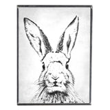 Vintage Bunny Print Sign 10.5x14"