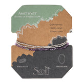 Delicate Stone Wrap Bracelet