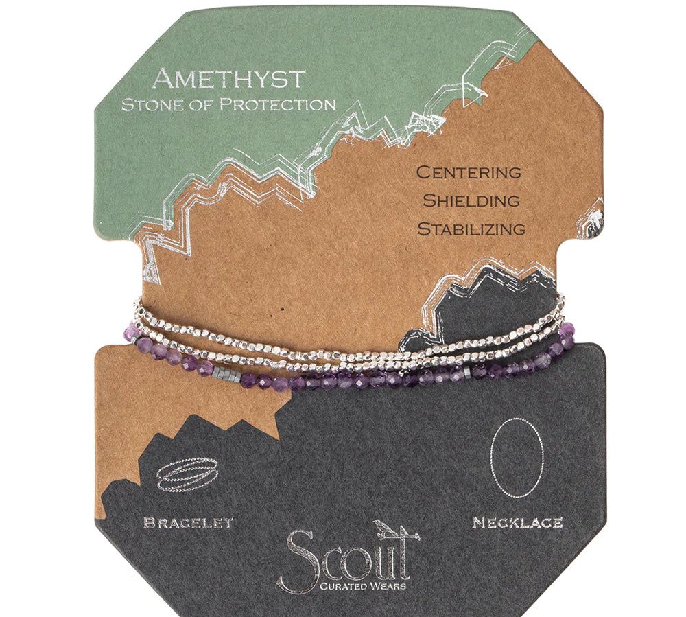 Delicate Stone Wrap Bracelet
