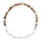 Mini Stone w/Chain Stacking Bracelet
