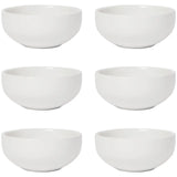 White Pinch Bowls Set of 6
