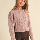 Kids Wavy Knitwear Pull Over