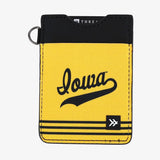 U of Iowa Yellow Vertical Leather Wallet